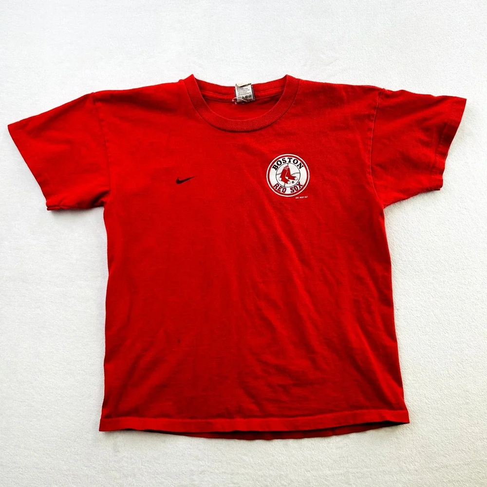 Boston Red Sox Shirt Youth Large Red Japan Nike Baseball Daisuke Matsuzaka Boys